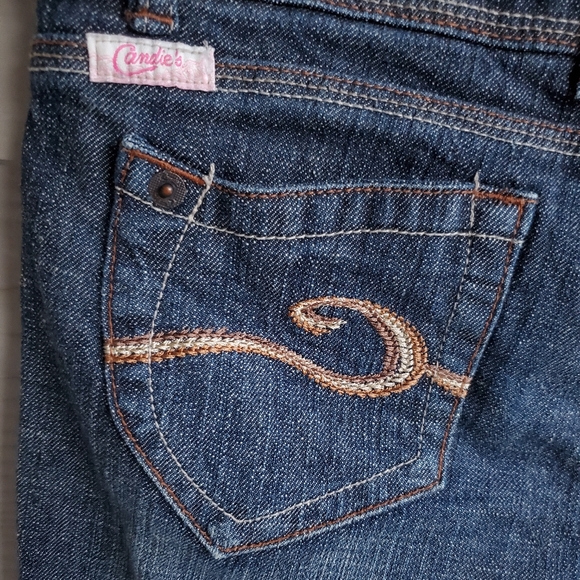 Candie's Dark Wash Denim Bermuda Shorts - Picture 15 of 16